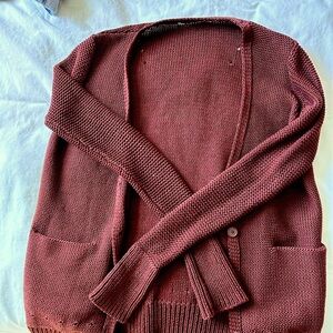 T by Alexander wang brown cardigan size small
